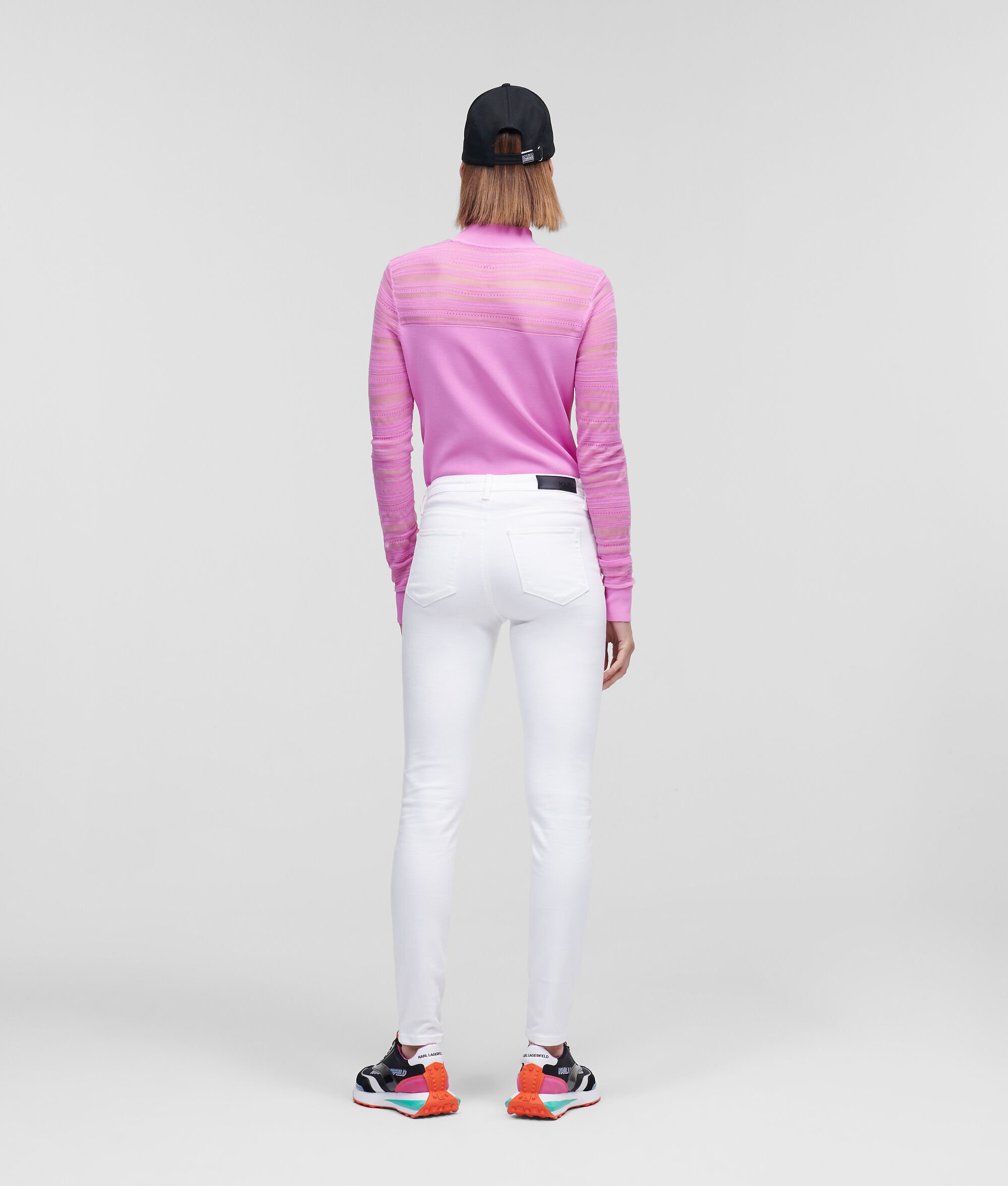 (image for) Smooth KARL LOGO WHITE SKINNY JEANS